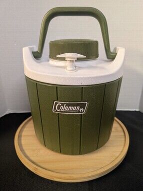 Coleman Water Jug Cooler 1 Gallon Vintage Retro Camping Picnic Drink  Thermos